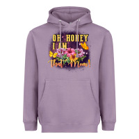 Lavender Oh honey i am that mom Heavyweight Hoodie - FaDigitalArtStudio