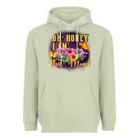 Matcha Oh honey i am that mom Heavyweight Hoodie - FaDigitalArtStudio