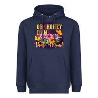 Navy Oh honey i am that mom Heavyweight Hoodie - FaDigitalArtStudio