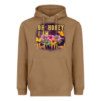Toasted Coconut Oh honey i am that mom Heavyweight Hoodie - FaDigitalArtStudio