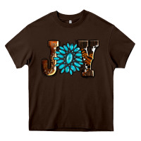 Chocolate Brown joy with gemstone ado Heavy Core Tee - AdoDesignShop