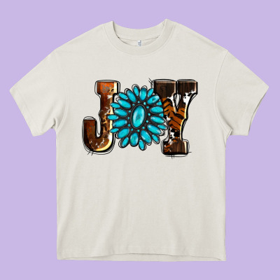 Joy With Gemstone Ado Heavy Core Tee Designed By Adodesignshop