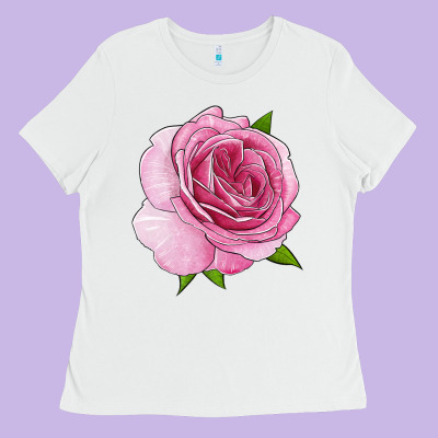 All Dressed Up Rose Ladies Tee Designed By Lillyallendesigns