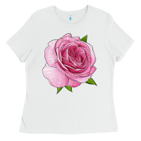 White all dressed up rose Ladies Tee - LillyAllenDesigns