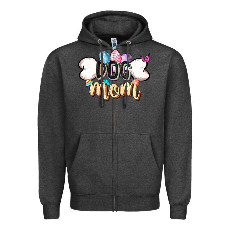 Easter Dog Mom Easter Day Zipper Hoodie by CowGirlArtShop | Teevron