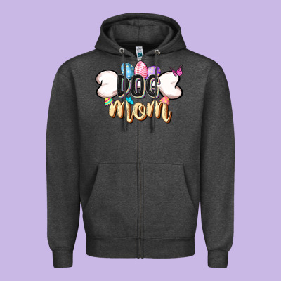 Easter Dog Mom Easter Day Zipper Hoodie Designed By Cowgirlartshop