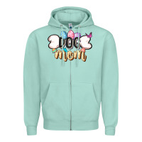 Seafoam Easter Dog Mom Easter Day Zipper Hoodie - CowGirlArtShop