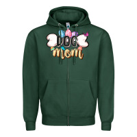Sports Green Easter Dog Mom Easter Day Zipper Hoodie - CowGirlArtShop