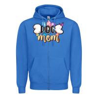 True Royal Easter Dog Mom Easter Day Zipper Hoodie - CowGirlArtShop
