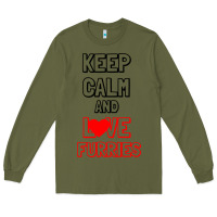 Army Green Keep Calm And Love Furries Long Sleeve Tee - Bettercallsaul