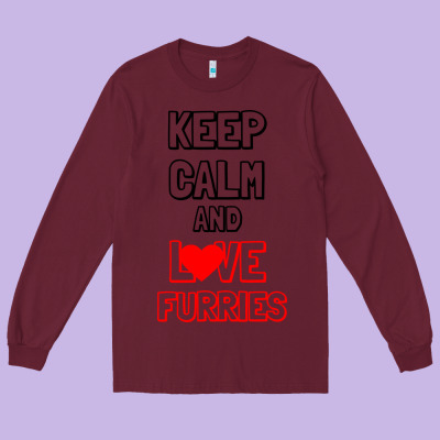 Keep Calm And Love Furries Long Sleeve Tee Designed By Bettercallsaul