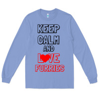 Colony Blue Keep Calm And Love Furries Long Sleeve Tee - Bettercallsaul