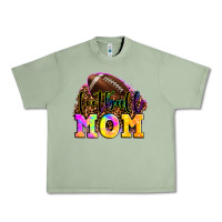 Oil Green football mom Urban Heavy Tee - LillyAllenDesigns