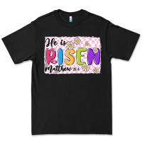 Black checkered risen Premium Tee - MaliasSmallBusiness