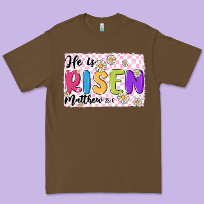 Checkered Risen Premium Tee Designed By Maliassmallbusiness