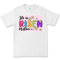 White checkered risen Premium Tee - MaliasSmallBusiness