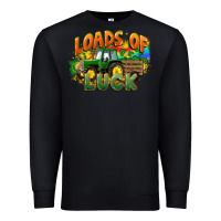 Black Loads of luck with tractor St. Patricks Day Premium Sweatshirt - FaDigitalArtStudio