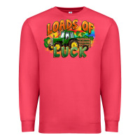 Cardinal Loads of luck with tractor St. Patricks Day Premium Sweatshirt - FaDigitalArtStudio