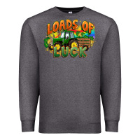 Charcoal Heather Loads of luck with tractor St. Patricks Day Premium Sweatshirt - FaDigitalArtStudio