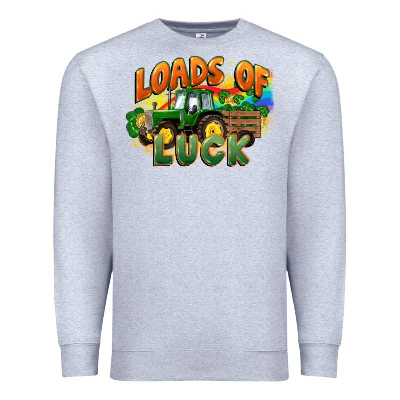 Loads Of Luck With Tractor St. Patricks Day Premium Sweatshirt by FaDigitalArtStudio | Teevron