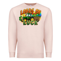 Pale Pink Loads of luck with tractor St. Patricks Day Premium Sweatshirt - FaDigitalArtStudio