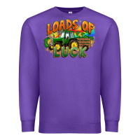 Purple Loads of luck with tractor St. Patricks Day Premium Sweatshirt - FaDigitalArtStudio