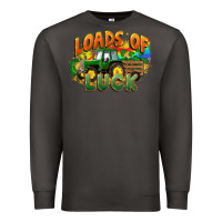 Smoke Loads of luck with tractor St. Patricks Day Premium Sweatshirt - FaDigitalArtStudio