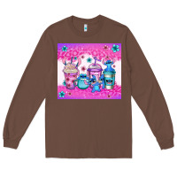 Chestnut stitch coffee cups Long Sleeve Tee - Jasminsmagicworld