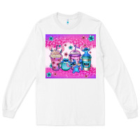 White stitch coffee cups Long Sleeve Tee - Jasminsmagicworld