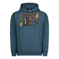 Pigment Midnight Navy Cookie Baking Crew Urban Hoodie - CowhideDigitalArt