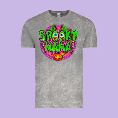 Spooky Mama Vintage Tee Designed By Bundleandbundleshop