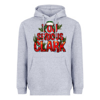 Heather Grey you serious clark bbs Heavyweight Hoodie - BundleAndBundleShop
