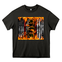 Asphalt Western Firefighter Dad Heavy Core Tee - LillyAllenDesigns