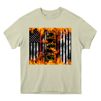 Mossy Western Firefighter Dad Heavy Core Tee - LillyAllenDesigns