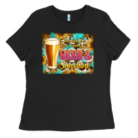 Black beer and sunshine Ladies Tee - Jasminsmagicworld