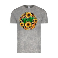 Cloud Rock leopard cactus sunflower Vintage Tee - JahusDesignShop