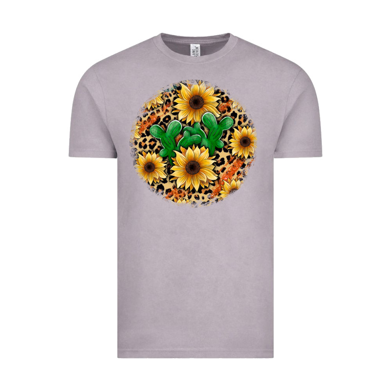Leopard Cactus Sunflower Vintage Tee by JahusDesignShop | Teevron