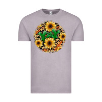Vintage Zinc leopard cactus sunflower Vintage Tee - JahusDesignShop