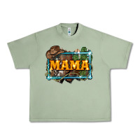 Oil Green mama cowboy western font cactuslove mom Urban Heavy Tee - LillyAllenDesigns