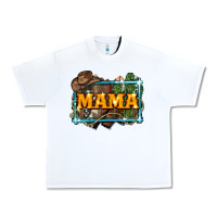 White mama cowboy western font cactuslove mom Urban Heavy Tee - LillyAllenDesigns