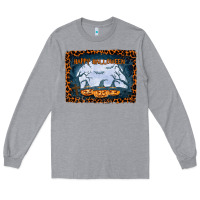 Heather Grey Happy Halloween Long Sleeve Tee - Bettercallsaul