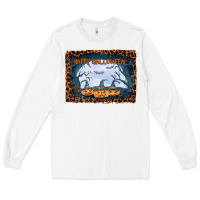 White Happy Halloween Long Sleeve Tee - Bettercallsaul
