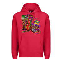 Cardinal mardi gras louisiana map Premium Hoodie - OliviaCreatesArt