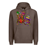 Coffee mardi gras louisiana map Premium Hoodie - OliviaCreatesArt