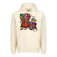 Sandshell mardi gras louisiana map Premium Hoodie - OliviaCreatesArt