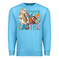 Ocean Blue Easter Day With Truck Premium Sweatshirt - BundleAndBundleShop