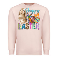 Pale Pink Easter Day With Truck Premium Sweatshirt - BundleAndBundleShop