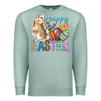 Seafoam Easter Day With Truck Premium Sweatshirt - BundleAndBundleShop