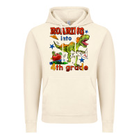 Vintage Artic roaring into 4th grade Vintage Hoodie - BundleAndBundleShop