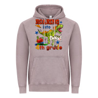Vintage Zinc roaring into 4th grade Vintage Hoodie - BundleAndBundleShop